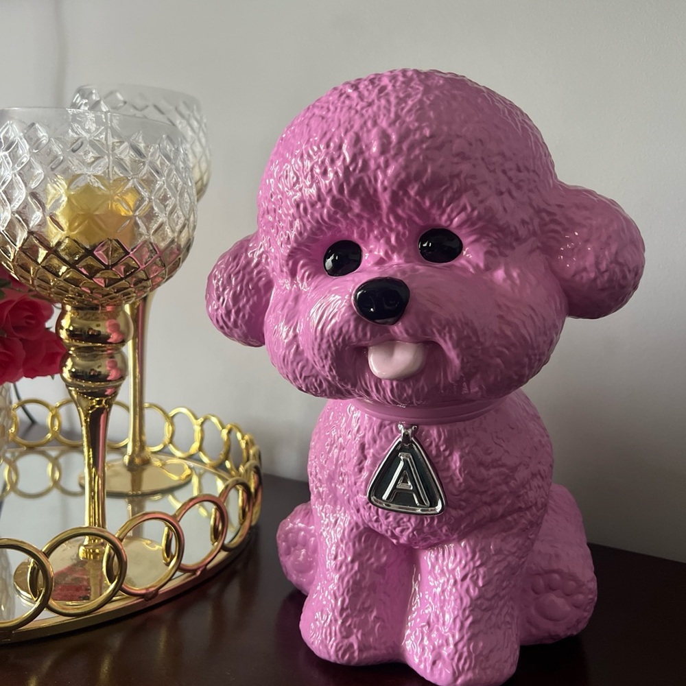 Aritzia Limited Edition Cookie Jar/Decor Pink Dog
